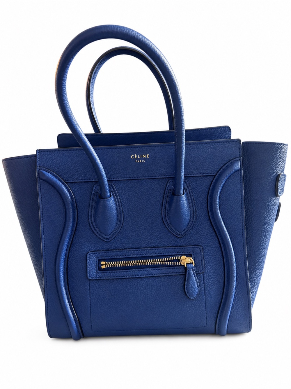 Blue Micro Luggage Tote